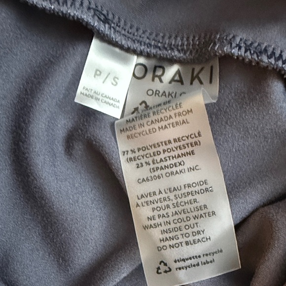 Oraki Gray Leggings size small - Picture 3 of 3